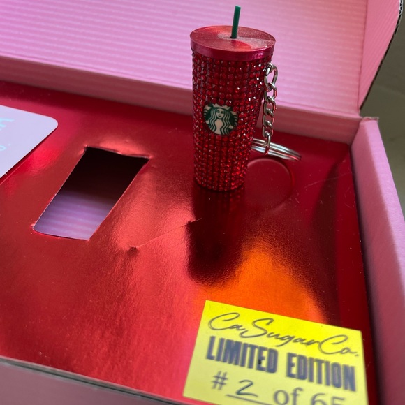 Limited Edition Starbucks Rhinestone Keychain - Picture 4 of 6